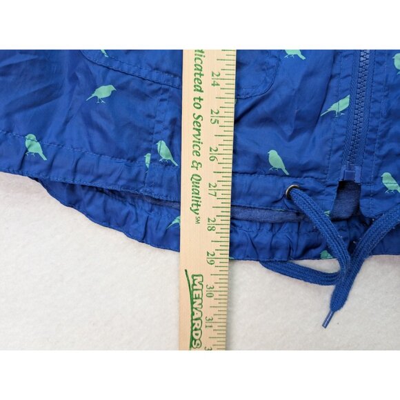 Mossimo Women's Jacket Size M Windbreaker Water Resistant Bird Print Hood - Picture 13 of 16